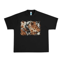 Black cowhide leopard background Urban Heavy Tee - BarkalooDesign