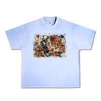 Grape Ice cowhide leopard background Urban Heavy Tee - BarkalooDesign