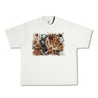 Pistachio cowhide leopard background Urban Heavy Tee - BarkalooDesign