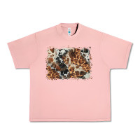 Salmon cowhide leopard background Urban Heavy Tee - BarkalooDesign