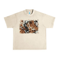 Sandshell cowhide leopard background Urban Heavy Tee - BarkalooDesign