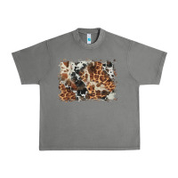 Tornado cowhide leopard background Urban Heavy Tee - BarkalooDesign