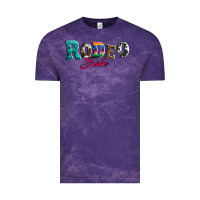 Cloud Purple rodeo babe turquoise serape cowhide leopard Vintage Tee - Artiststas