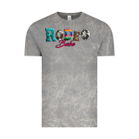 Cloud Rock rodeo babe turquoise serape cowhide leopard Vintage Tee - Artiststas