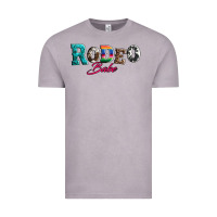 Rodeo Babe Turquoise Serape Cowhide Leopard Vintage Tee | Teevron