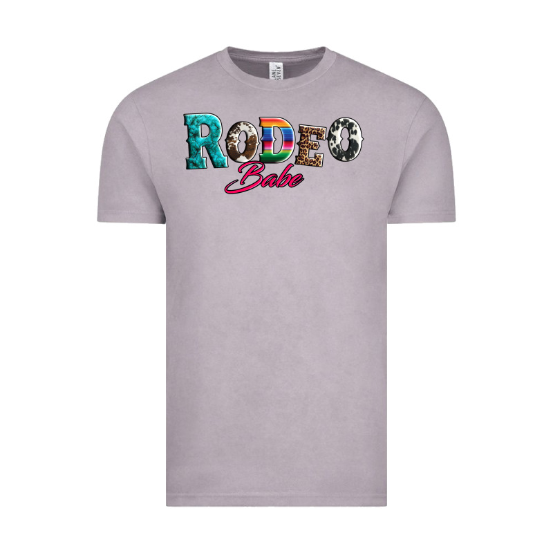 Rodeo Babe Turquoise Serape Cowhide Leopard Vintage Tee by Artiststas | Teevron