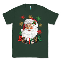 Sports Green Believe Christmas Classic Tee - NancyCooperArtShop