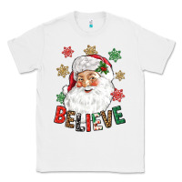 White Believe Christmas Classic Tee - NancyCooperArtShop