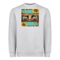 Heather Grey hereford cattle mom coaster Heavyweight Sweatshirt - Jasminsmagicworld