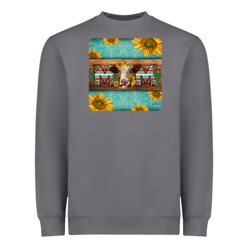 Hereford Cattle Mom Coaster Heavyweight Sweatshirt by Jasminsmagicworld | Teevron