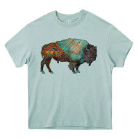 Arona aztec bison Heavy Core Tee - RanaPortraitStore