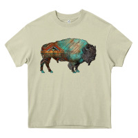 Mossy aztec bison Heavy Core Tee - RanaPortraitStore