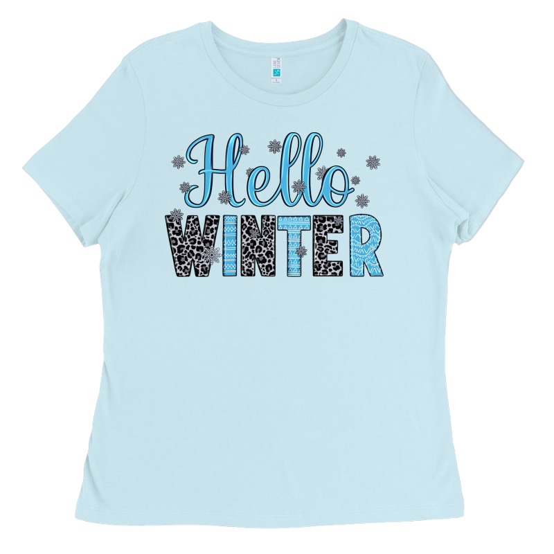 Hello Winter Ladies Tee by JahusDesignShop | Teevron