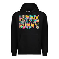 Black Hunny Bunny Easter Premium Hoodie - NancyCooperArtShop