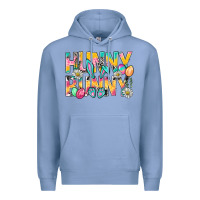 Colony Blue Hunny Bunny Easter Premium Hoodie - NancyCooperArtShop