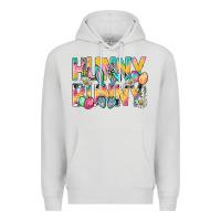 Dove Grey Hunny Bunny Easter Premium Hoodie - NancyCooperArtShop