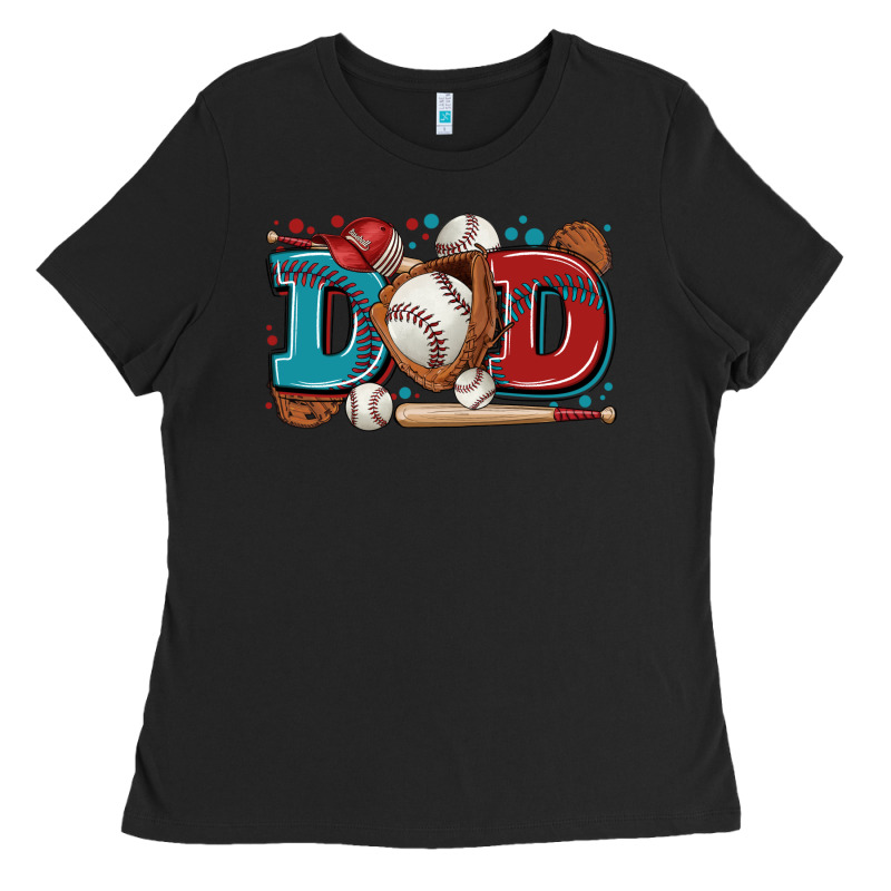 Dad Baseball Ladies Tee by Zillion Design Studio | Teevron
