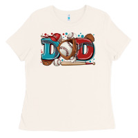 Bone dad baseball Ladies Tee - Zillion Design Studio
