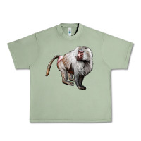 Oil Green baboon Urban Heavy Tee - LillyAllenDesigns