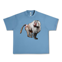 Pebble Blue baboon Urban Heavy Tee - LillyAllenDesigns