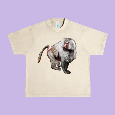 Baboon Urban Heavy Tee Designed By Lillyallendesigns