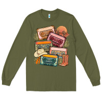 Army Green customized country cassette tapes Long Sleeve Tee - MaliasSmallBusiness