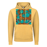 Vintage Mustard leopard gemstone seamless pattern Vintage Hoodie - BundleAndBundleShop