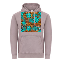 Vintage Zinc leopard gemstone seamless pattern Vintage Hoodie - BundleAndBundleShop