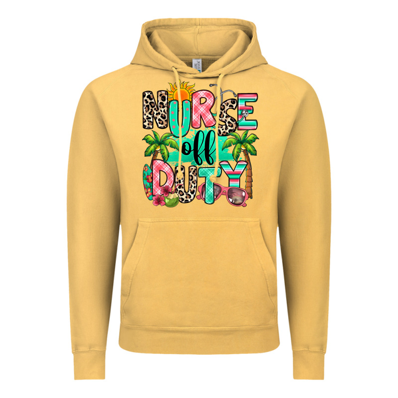 Nurse Off Duty Summer Break Vintage Hoodie by RanaPortraitStore | Teevron