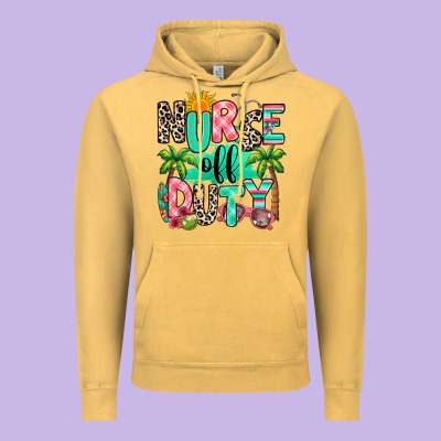 Nurse Off Duty Summer Break Vintage Hoodie Designed By Ranaportraitstore