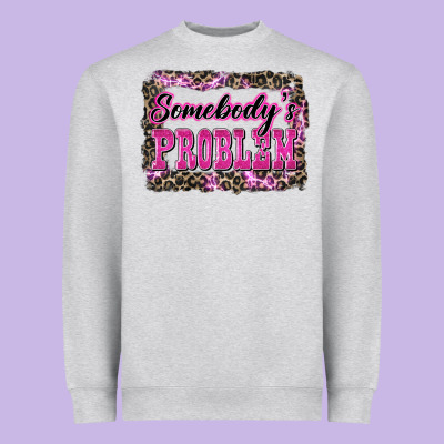 Western Somebody's Problem Heavyweight Sweatshirt Designed By Lillyallendesigns