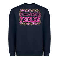 Navy Western Somebody's Problem Heavyweight Sweatshirt - LillyAllenDesigns
