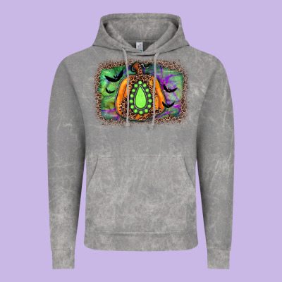 Halloween Gemstone Background Vintage Hoodie Designed By Jahusdesignshop