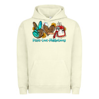 Pigment Pistachio peace love phlebotomy Urban Hoodie - OliviaCreatesArt