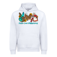 White peace love phlebotomy Urban Hoodie - OliviaCreatesArt