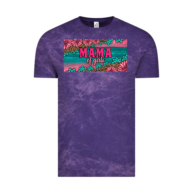 Pink Roses Mama Of Girls License Plate Vintage Tee by Artiststas | Teevron