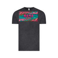 Vintage Black pink roses mama of girls license plate Vintage Tee - Artiststas