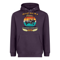 Plum Vintage 50th Birthday I'm Not Old I'm A Classic Born In 1970 Heavyweight Hoodie - Bettercallsaul