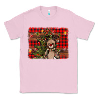 Bubblegum Pink reindeer trees background Classic Tee - AdoDesignShop