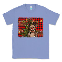 Colony Blue reindeer trees background Classic Tee - AdoDesignShop