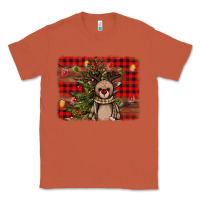 Copper reindeer trees background Classic Tee - AdoDesignShop