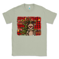 Matcha reindeer trees background Classic Tee - AdoDesignShop