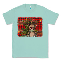Seafoam reindeer trees background Classic Tee - AdoDesignShop