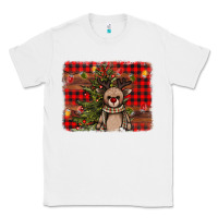 White reindeer trees background Classic Tee - AdoDesignShop