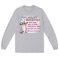 Moon Dust just realized im a raccoon Long Sleeve Tee - MaliasSmallBusiness