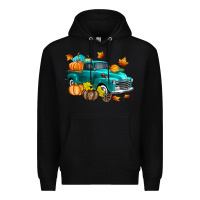 Black Fall Farm Truck Premium Hoodie - texasbilliewilder