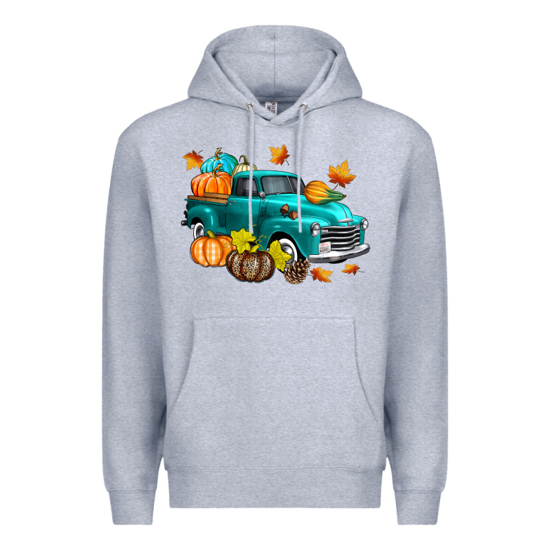 Fall Farm Truck Premium Hoodie by texasbilliewilder | Teevron