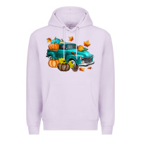 Lilac Fall Farm Truck Premium Hoodie - texasbilliewilder