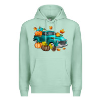 Seafoam Fall Farm Truck Premium Hoodie - texasbilliewilder