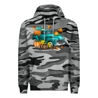 Slate Camo Fall Farm Truck Premium Hoodie - texasbilliewilder